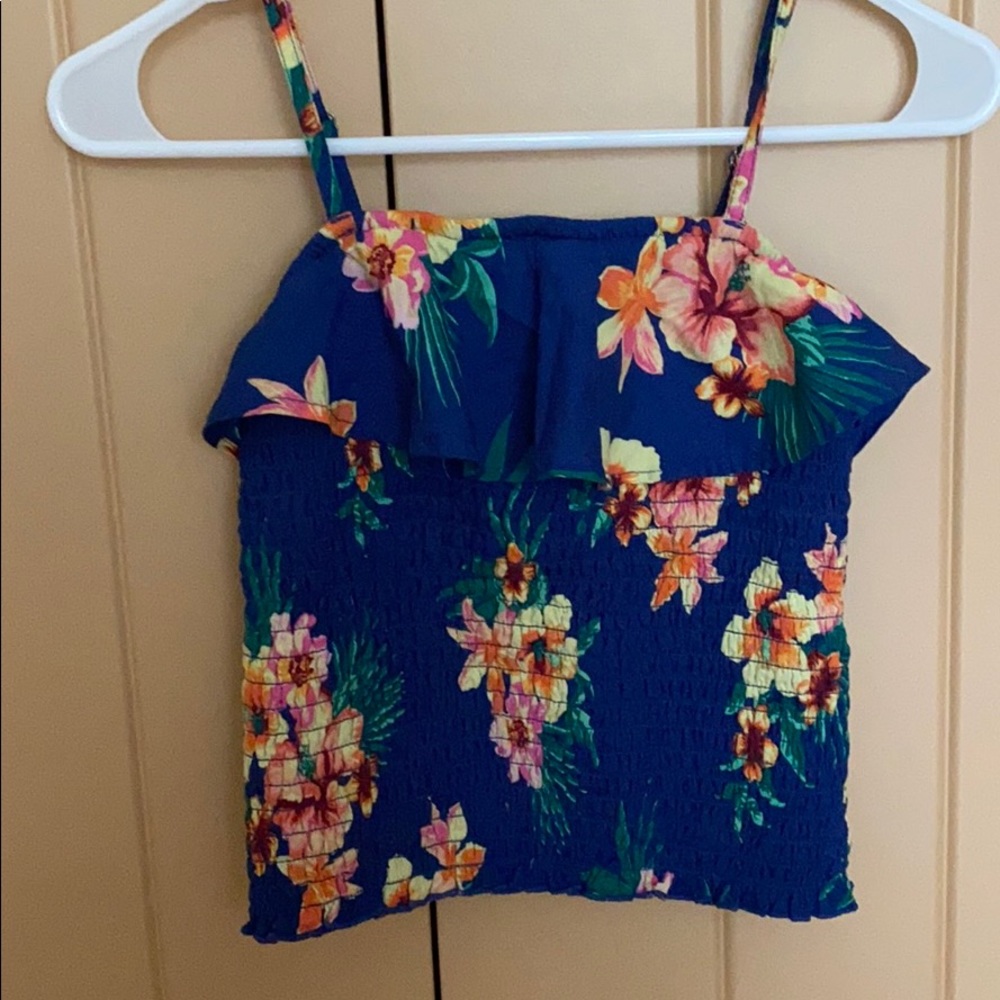 Abercrombie kids floral shirt
